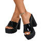 📢📢50%  OFF !! ⏰Standing At The Forefront Of Fashion👧Slip-On Open Toe Lug Sole Sandals