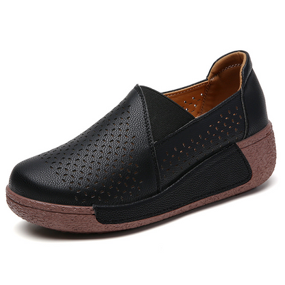👟2026 New Arrival👟Slip-On Wedge Shoes with Breathable Holes – Step in Comfort & Elevate Your Look! ✨
