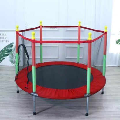 💗LAST DAY SALE 50% OFF⚡50K+ SOLD💕4.6ft Kids' Trampoline with Safety Enclosure Net