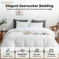 🔥50％ OFF🔥Luxury Seersucker Textured Bedding 4-Piece Set – Cool, Stylish & All Season!