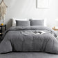 🔥50％ OFF🔥Luxury Seersucker Textured Bedding 4-Piece Set – Cool, Stylish & All Season!