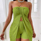 🔥2026 New Style🔥Flattering Split Hem Strapless Matching Set – Ready for Daily & Vacation! ✨
