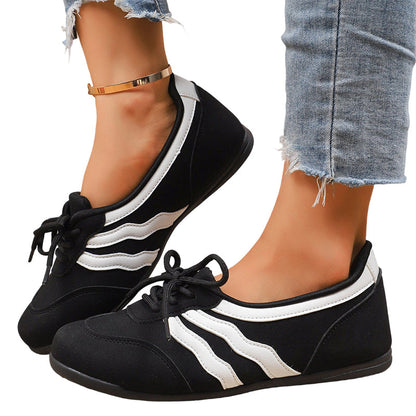 👟 50% OFF NOW! 🌊 Women's Retro Wave Stripe Lace-Up Sneakers – Stylish Design, Comfortable Fit & Perfect for Everyday Wear ✨