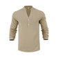 🔥2026 New Style🔥Men's Classic Henley Tee – Lightweight Casual Top for Spring Summer & Fall