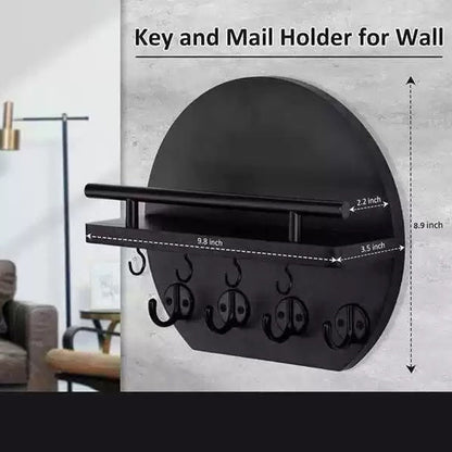 🔥2026 New Arrival🔥Wall Mount Key Holder with Shelf & Hooks