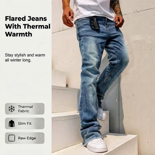 📢📢50% OFF !! ⏰Men's Fashion Streetwear Bootcut Flare Jeans – Cool Casual Look