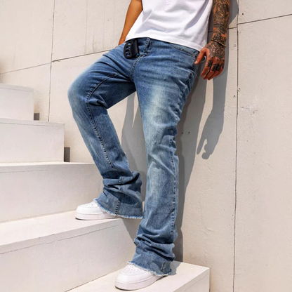 📢📢50% OFF !! ⏰Men's Fashion Streetwear Bootcut Flare Jeans – Cool Casual Look