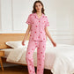 🔥2026 New Style🔥Love in Every Stripe: Women's Heart-Print Pajama Set for Ultimate Cozy Glam!