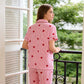 🔥2026 New Style🔥Love in Every Stripe: Women's Heart-Print Pajama Set for Ultimate Cozy Glam!