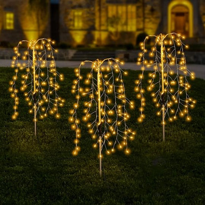 🔥2026 New Upgrade ＆ Hot Sale🔥 Solar Garden Lights Outdoor Decor – 100 LEDs, IP55 Waterproof & Easy Install – Auto on/off, energy-saving & perfect for patios, yards or pathways 🌙