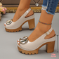 👡 50% OFF NOW! 🔥 Elegant Peep-Toe Buckle Heeled Sandals – Chic Design, Comfortable Heel & Perfect for Any Occasion ✨