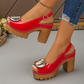 👡 50% OFF NOW! 🔥 Elegant Peep-Toe Buckle Heeled Sandals – Chic Design, Comfortable Heel & Perfect for Any Occasion ✨