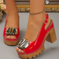 👡 50% OFF NOW! 🔥 Elegant Peep-Toe Buckle Heeled Sandals – Chic Design, Comfortable Heel & Perfect for Any Occasion ✨