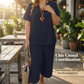 ✨Spring New Arrival ✨🌺 Women's Casual Short Sleeve Top & Wide Leg Pants Set