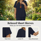 ✨Spring New Arrival ✨🌺 Women's Casual Short Sleeve Top & Wide Leg Pants Set