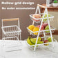 🔥HOT STYLE🔥3-Tier Countertop Fruit Holder – Elegant Metal with Wooden Handle Design