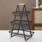 🔥HOT STYLE🔥3-Tier Countertop Fruit Holder – Elegant Metal with Wooden Handle Design