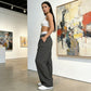 🥳2026 HOT SALE🥳💞50K+ SOLD!💥50% OFF! 🔥Women's Wide-Leg Suit Pants with Contrast Waistband