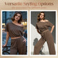 🔥HOT SALE ＆ 50％ OFF🔥Women's Off-Shoulder Top & Pants 2-Piece Set