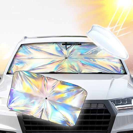 🔥Summer Hot Sale🔥Premium Laser Windshield Sunshade – Full Cover Heat Insulation Protection