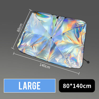🔥Summer Hot Sale🔥Premium Laser Windshield Sunshade – Full Cover Heat Insulation Protection
