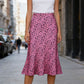 🔥2026 Hot sale 50% OFF🔥High-Waist Leopard Print Satin Skirt – Smooth Silky Elegant Street Style