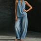 💎2026 New Style ＆ Hot Sale💎Women's Casual Halter Top & Wide-Leg Pants Set