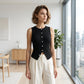 📢📢50% OFF ⏰💡Designed in the USA💡Women's Ribbed Knit Button-Front Sleeveless Vest