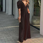 🔥2026 New Style🔥Women’s Deep V-Neck Wide Leg Jumpsuits