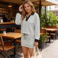 🌸 50% OFF NOW! 🌸Women's Striped Two-Piece Mini Skirt Set