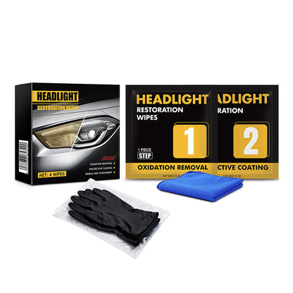🔥HOT SALE 50％ OFF🔥2-Step Car Headlight Restoration Wipe Kit