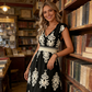 🥳SUMMER HOT SALE🥳💞50K+ SOLD!💥50% OFF! 🔥Women's V-Neck Baroque Print Flowy Maxi Dress