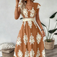 🥳SUMMER HOT SALE🥳💞50K+ SOLD!💥50% OFF! 🔥Women's V-Neck Baroque Print Flowy Maxi Dress