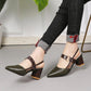 🥳SUMMER HOT SALE🥳💞50K+ SOLD!💥50% OFF! 🔥 Women's Stylish Pointed Toe Chunky High-heel Sandals
