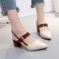 🥳SUMMER HOT SALE🥳💞50K+ SOLD!💥50% OFF! 🔥 Women's Stylish Pointed Toe Chunky High-heel Sandals