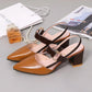 🥳SUMMER HOT SALE🥳💞50K+ SOLD!💥50% OFF! 🔥 Women's Stylish Pointed Toe Chunky High-heel Sandals