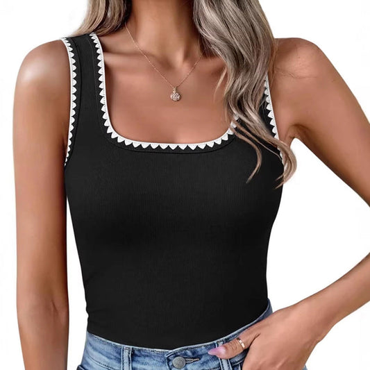 🔥Summer Hot Sale🔥Ribbed Knit Slim Fit Camisole for Women