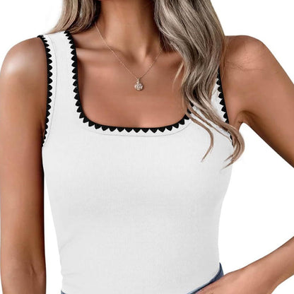 🔥Summer Hot Sale🔥Ribbed Knit Slim Fit Camisole for Women
