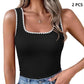 🔥Summer Hot Sale🔥Ribbed Knit Slim Fit Camisole for Women