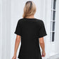 🥳SUMMER HOT SALE🥳💞50K+ SOLD!💥50% OFF! 🔥Women's V-Neck Short Sleeve Casual T-Shirt – Classic V-Neck, Soft Polyester & Rolled Cuffs ✨