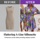 🌸 50% OFF NOW! 🌸Women's Floral V-Neck Ruffle Hem A-Line Dress