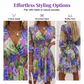 🌸 50% OFF NOW! 🌸Women's Floral V-Neck Ruffle Hem A-Line Dress