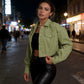 🥳2026 NEW ARRIVAL🥳💞50K+ SOLD!💥50% OFF! 🔥 Women's Solid Cropped Button-Down Jacket