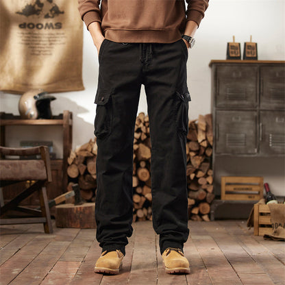 👖 64% OFF NOW! 🛠️ Men's Cotton Cargo Tactical Pants – Multi-Pocket, Reinforced Construction & Adjustable Waist 🔧