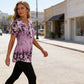 🥳SUMMER HOT SALE🥳💞50K+ SOLD!💥50% OFF! 🔥Women's Elegant Floral Printed Short Sleeve Top