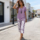 🥳SUMMER HOT SALE🥳💞50K+ SOLD!💥56% OFF! 🔥Casual Round Neck Layered Tunic Top and Wide Leg Pants Set