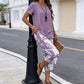 🥳SUMMER HOT SALE🥳💞50K+ SOLD!💥56% OFF! 🔥Casual Round Neck Layered Tunic Top and Wide Leg Pants Set