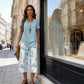 🥳SUMMER HOT SALE🥳💞50K+ SOLD!💥56% OFF! 🔥Casual Round Neck Layered Tunic Top and Wide Leg Pants Set