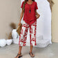 🥳SUMMER HOT SALE🥳💞50K+ SOLD!💥56% OFF! 🔥Casual Round Neck Layered Tunic Top and Wide Leg Pants Set
