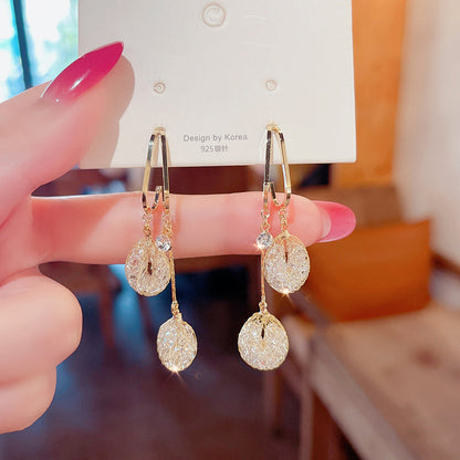🥳2026 HOT SALE🥳💞50K+ SOLD!💥50% OFF! 🔥Elegant Artificial Crystal Tassel Drop Earrings
